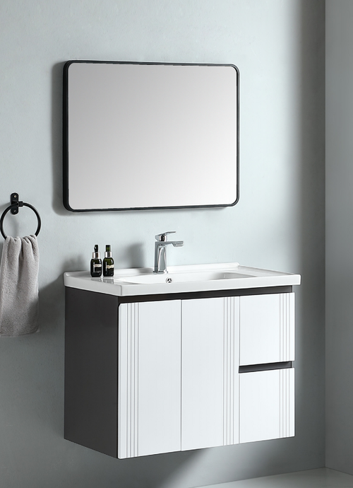 80CM-發泡浴櫃/不含龍頭示意圖