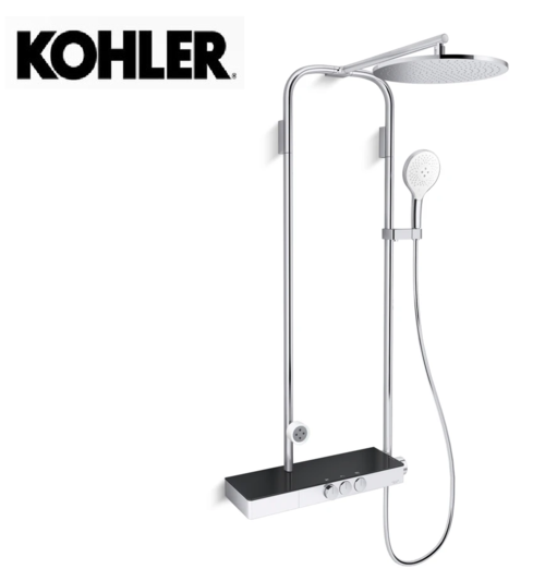 KOHLER-SpaViva三出水恆溫淋浴柱示意圖