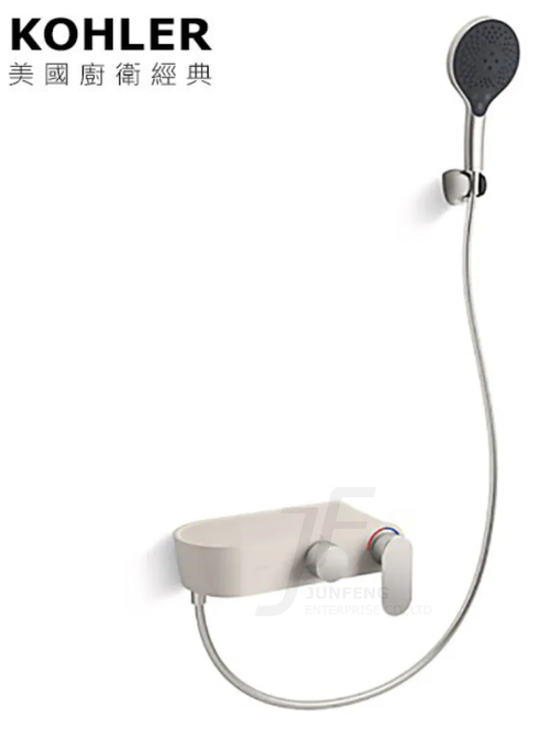KOHLER-Fluence浴缸淋浴龍頭(羅曼銀)示意圖