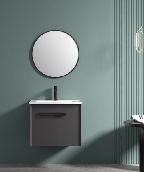 60CM-不鏽鋼圓鏡/不鏽鋼浴櫃/不含龍頭示意圖