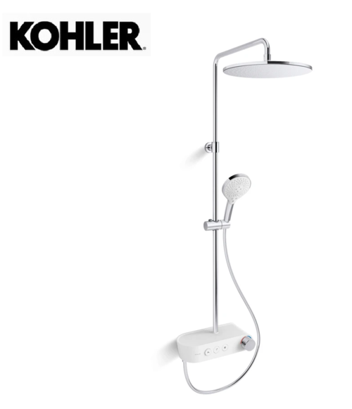 KOHLER-Fluence三出水恆溫淋浴柱(按鈕式)示意圖