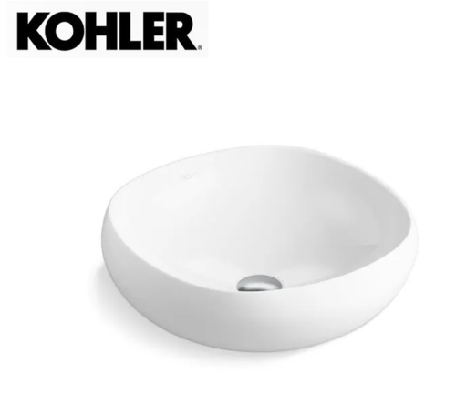 KOHLER-Poetica圓形檯上盆(白/松露灰)示意圖