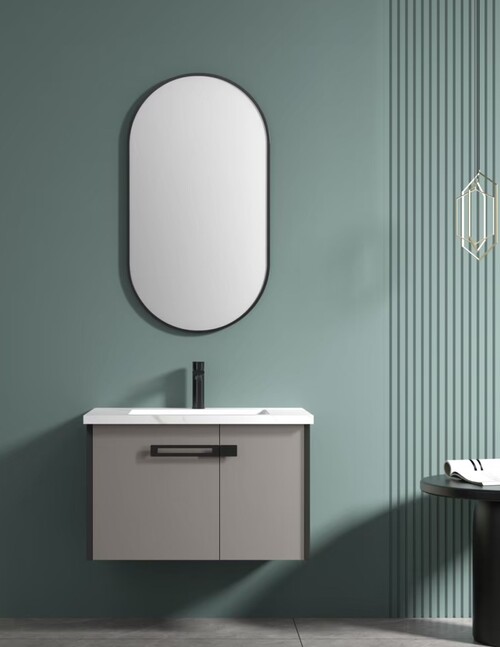 80CM-不鏽鋼橢圓鏡/不鏽鋼浴櫃/不含龍頭示意圖