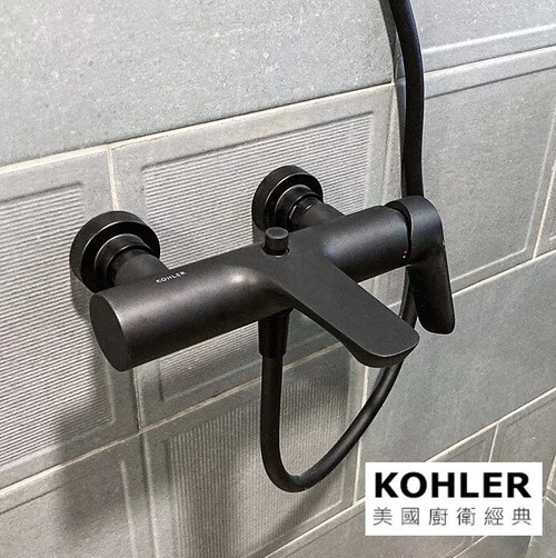 KOHLER-ALEO浴缸淋浴龍頭(霧黑)示意圖