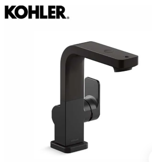KOHLER-Parallel Grooming 檯面單槍可調節式龍頭(霧黑)示意圖