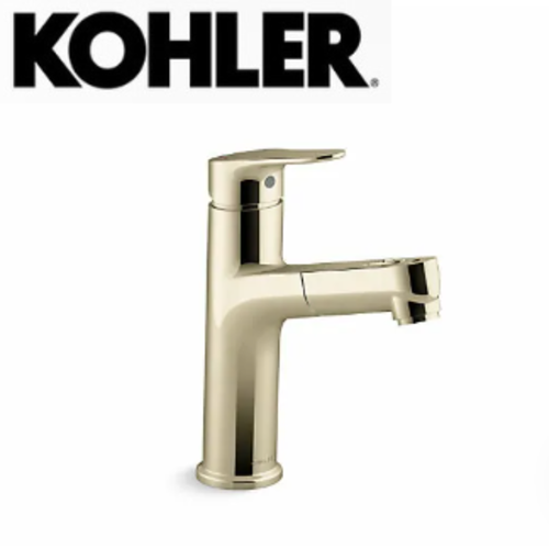 KOHLER-ACCLIV單槍面盆伸縮龍頭(法蘭金)示意圖