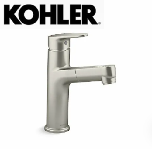 KOHLER-ACCLIV單槍面盆伸縮龍頭(羅曼銀)示意圖