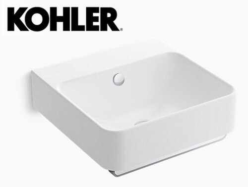 KOHLER-FOREFRONT壁掛式面盆(毛巾桿需另購)示意圖