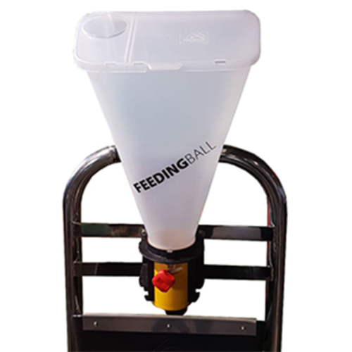球型母豬單體飼餵器(含料斗含蓋子)示意圖