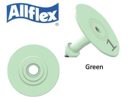Allflex有釘耳牌#1+#2(綠001-100)示意圖