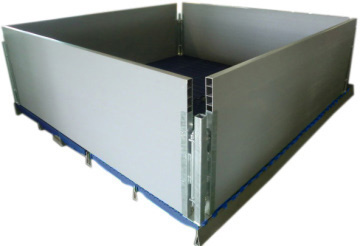 PVC隔板保育欄藍板(寬2.4x深2.4M)示意圖
