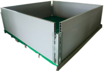 PVC隔板保育欄綠板(寬2.4x深2.4M)示意圖