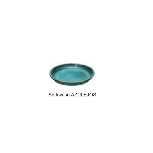 VAZ-32SB 蘇萊-彩瓷陶水盤 B/湖綠示意圖