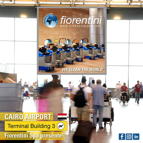 Fiorentini機器在開羅機場第3航站，100% Made in Italy製造與品質的保證，Fiorentini是最好的禮物。