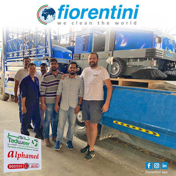 Fiorentini機器在阿布達比交貨，與阿拉伯聯合大公國經銷商合作，和Aroma Trading&EST油田設備商交付新機器，非常滿意並感謝公司團隊。