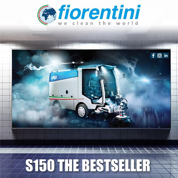 S150為暢銷產品，Fiorentini是工業清潔機械領域的領導者。