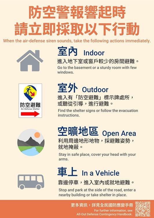 【每一秒都很關鍵】 開啟警政服務 APP ， 點選「防空避難專區」立即掌握最近避難處所！警報響起別 慌張，避難安全一手掌握！