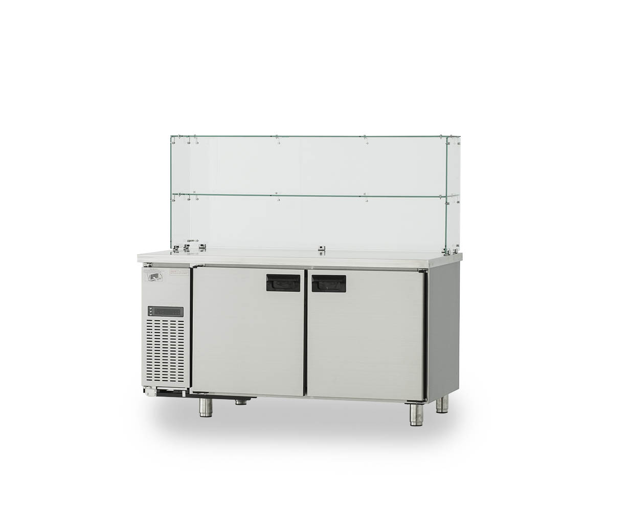 Desktop Refrigerator With Glass Protective Cover-3