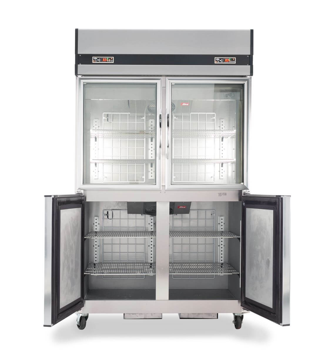 Upright Refrigerated Refrigerator with glass door-1