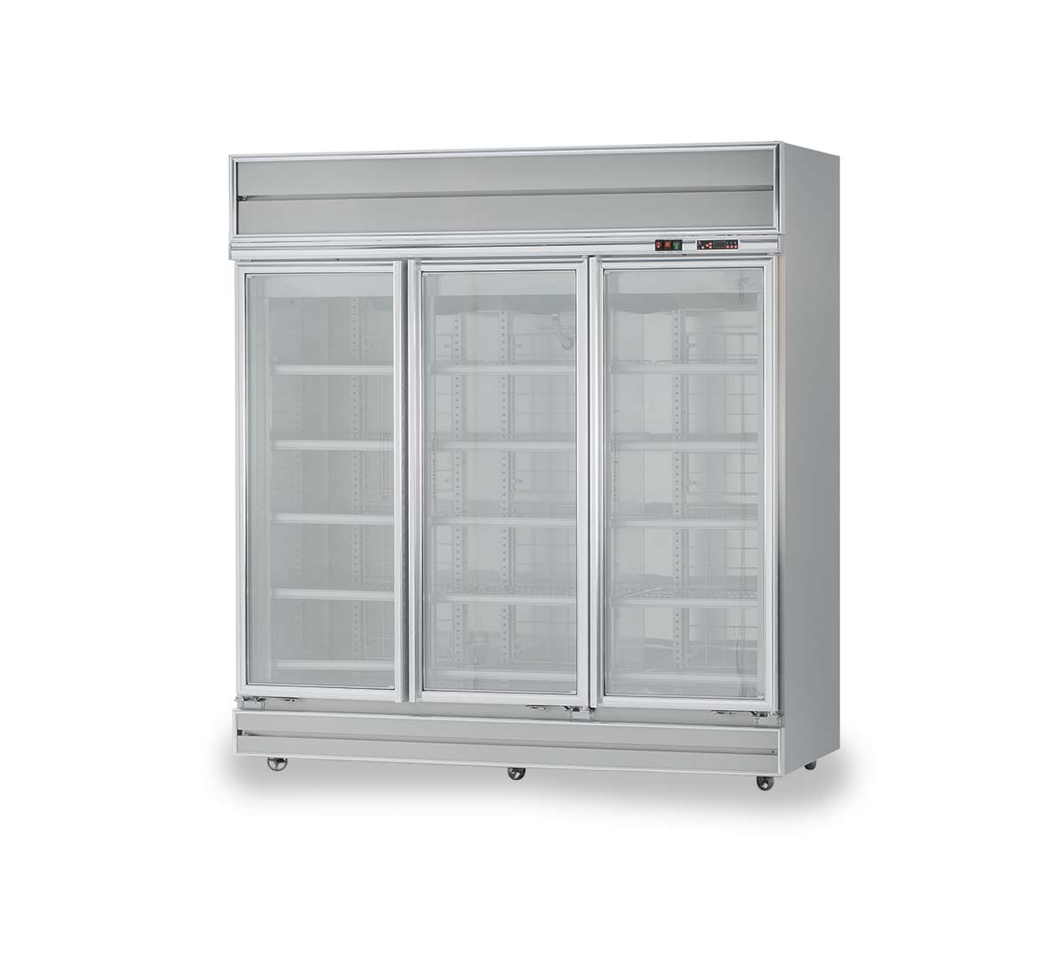 Display Glass Refrigerator - All Stainless Steel