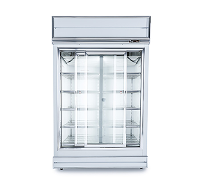 Sliding Door Display Glass Refrigerator