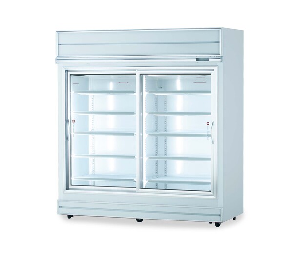 Display Glass Refrigerator Slid Door Refrigerator (W1885)