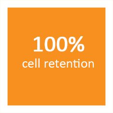 100% cell retention