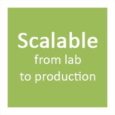 Scalable from lab to production