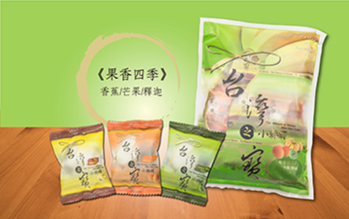 台灣之寶小麻糬-果香四季(香蕉、芒果、釋迦)示意圖
