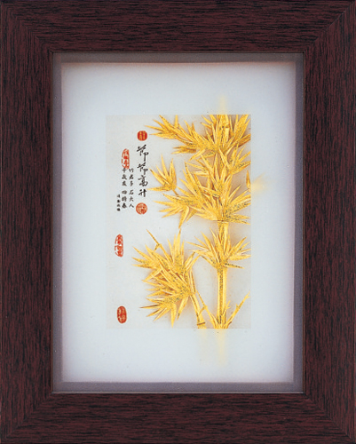 純金箔古香藝術立體金箔畫-節節高昇示意圖