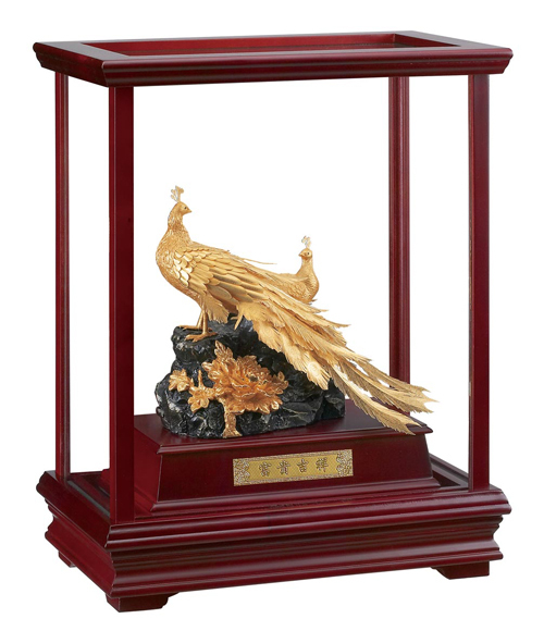 純金箔櫥窗藝術立體金箔畫-富貴吉祥示意圖