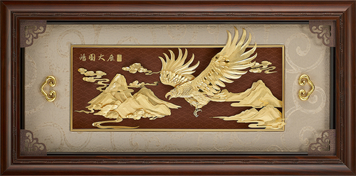 立體純金箔畫唐宋系列-鴻圖大展示意圖