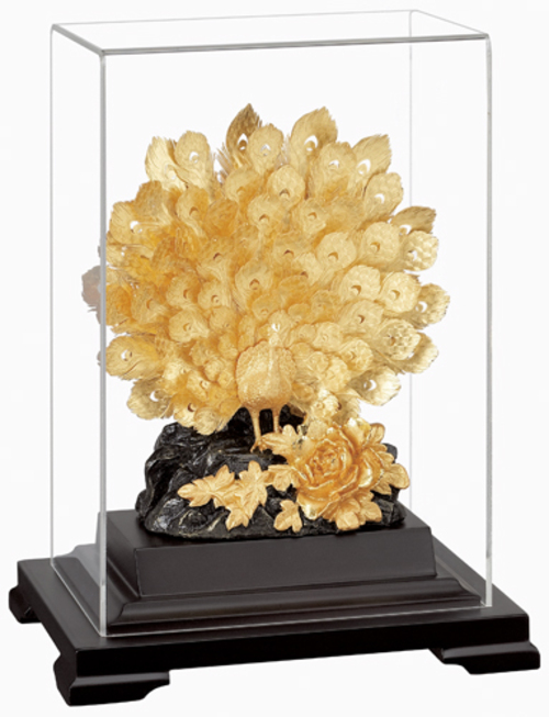 純金箔櫥窗藝術立體金箔畫-富貴吉祥A示意圖