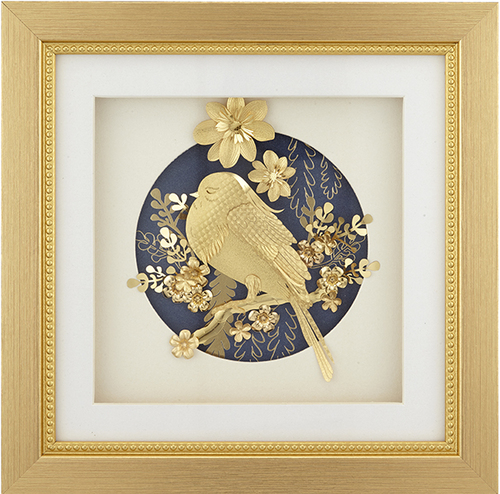 純金箔真愛藝術立體金箔畫-怡然自樂示意圖