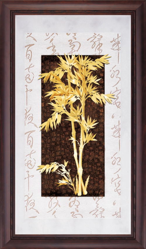 純金箔彩金藝術立體金箔畫-節節高昇示意圖