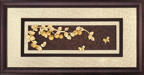 純金箔高昇藝術立體金箔畫-事事如意示意圖