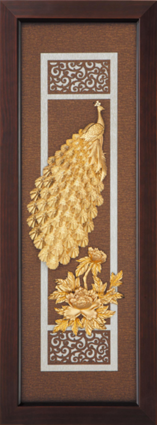 純金箔雲采藝術立體金箔畫-富貴吉祥示意圖