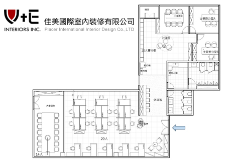 實驗室辦公區_新竹_平面圖示意圖