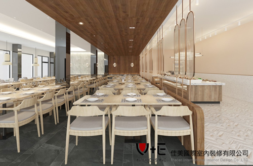 科技公司員工餐廳3D模擬圖_南港區示意圖