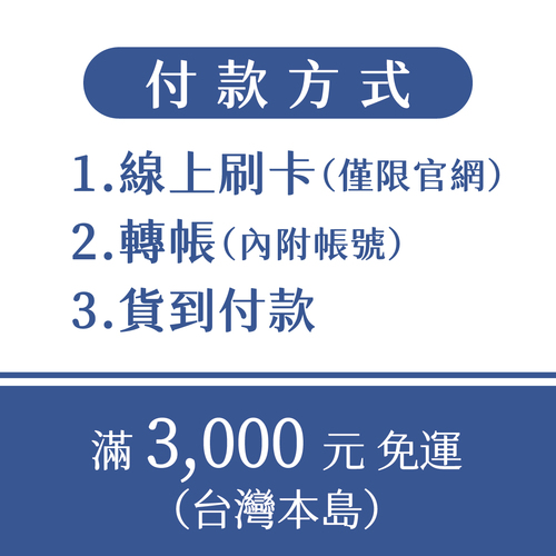 付款方式+運費說明示意圖