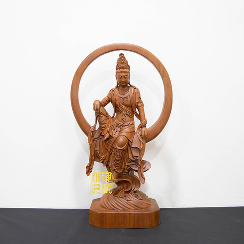 尺6梢楠圓月觀音示意圖