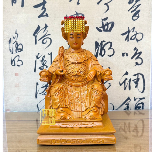 8寸8媽祖樟木本色N示意圖