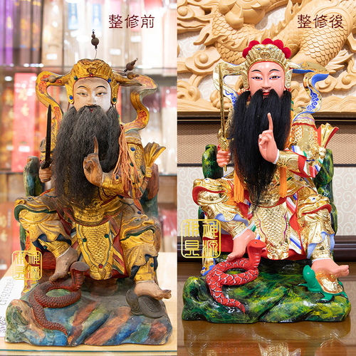 神像整修示意圖