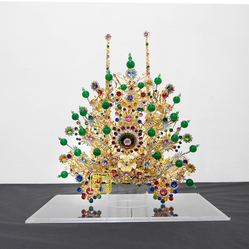 銅帽(特)金太子冠.7寸頭圍示意圖