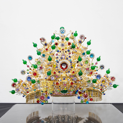 銅帽(特)王爺帽7寸雙.玉示意圖