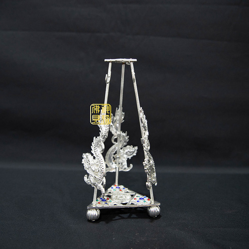 盤龍兵器架1尺3-銀色示意圖