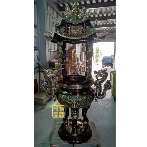 仿古五爪龍天公爐雙層蓋，框型2尺2示意圖