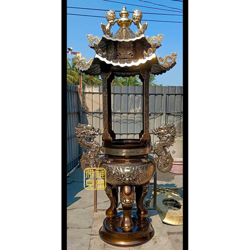 仿古天公爐包腳（立龍耳厚的）-雙層蓋框型尺6示意圖