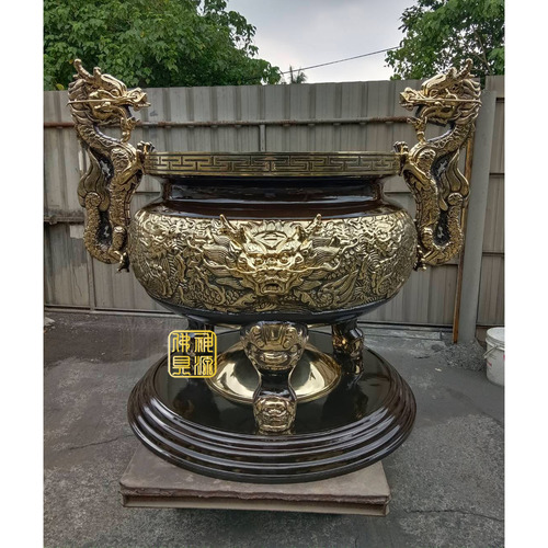 九龍仿古天公爐，五爪龍耳，三層底座3尺6示意圖