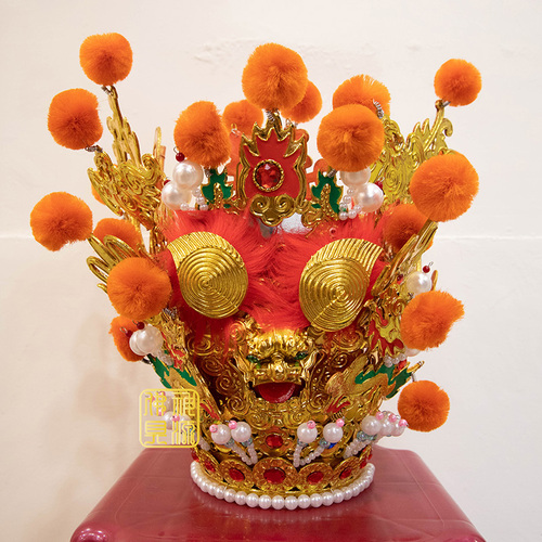 太子童仔金色束冠示意圖